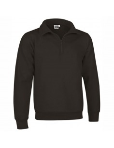 WOOD Felpa mezza zip