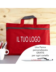 Cartella con chiusura lampo...