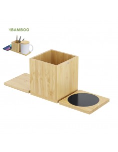 Portapenne con scaldatazza...