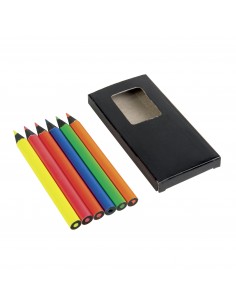 Set 6 matite colorate fluo...