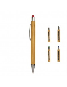 Penna in bambù con gommino...