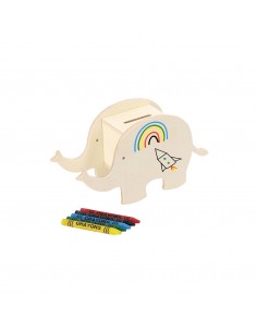 Salvadanaio in legno a... 2