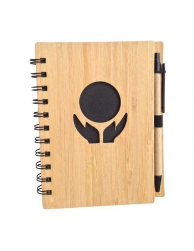 Blocco per appunti in bamboo con...