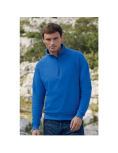 Classic felpa collo zip F62114