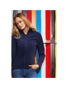 Donna micropile zip lunga...