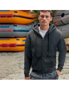 Premium felpa cappuccio zip...