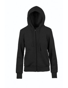 Felpa donna cappuccio zip...