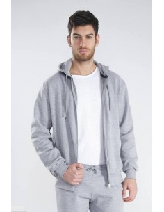 Felpa cappuccio zip lunga...